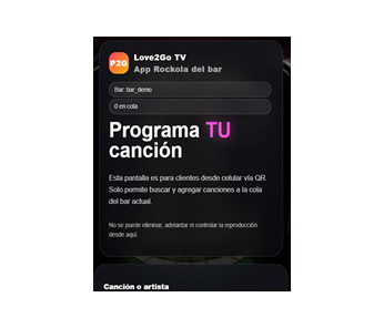App para clientes