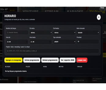 Motor de Horarios